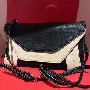 Colab Shoulder Bag-Cream and Black